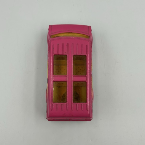 VTG 1977 Corgi Juniors Charlies Angels Pink Chevy Van Die-Cast 1:64 w Sunroofs ! - Picture 3 of 12